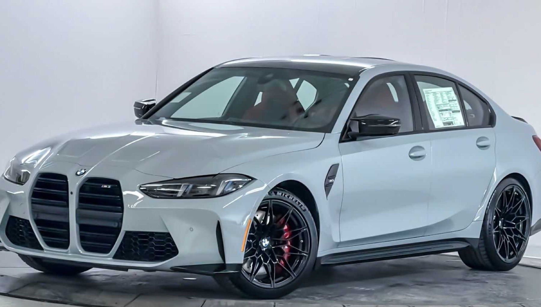 BMW M3 presented as premium dealership inventory
